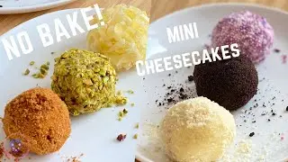 Mini No Bake Cheesecake Bites | Six Flavors!