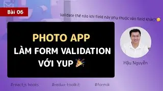 Redux project: 06 - Handling form validation with Yup 🎉