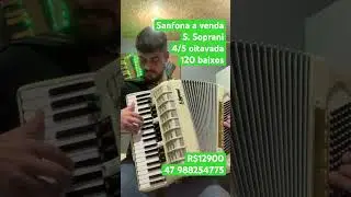 Sanfona a venda - Criado em galpão - os serranos - acordeon barato