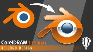 3D Logo Design in CorelDraw Tutorial | Blender 3D Logo | Tutorial Series | 009