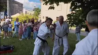 Показ карате кекусин в Люблине 2024. Сенсеи Janusz Piekarz и Denis Levitskii