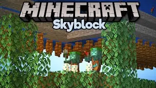 How To Build a Skyblock Drowned Farm! ▫ Minecraft 1.15 Skyblock (Tutorial Let's Play) [Part 25]