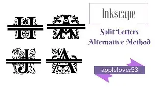 Split Font/Letter Alternative Method