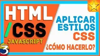 ▶ Cómo agregar ESTILOS CSS 🎨 a una Página Web【HTML / CSS / JAVASCRIPT】