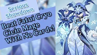 [SERIOUS SHOWDOWN] Beat Cryo Cicin Mage Without Using Any Card - Genshin Impact TCG