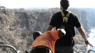 Bungee jumping in Victoria Falls, Zimbabwe