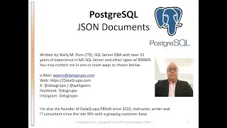 PostgreSQL :: JSON Documents