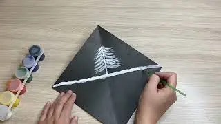 Легкая поделка на новый год из бумаги