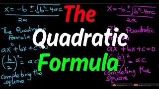 Quadratic Formula||Solving quadratic equations