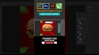 Burger for social media - Photoshop 