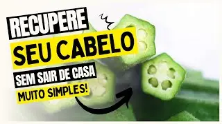MEL DE QUIABO CASEIRO - Recupere seu Cabelo Somente com Essa Receitinha #shorts