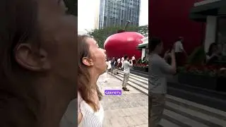Яблочная тусовка в центре китайского мегаполиса #Китай #Шэньчжэнь #яблоко #chinabymarina