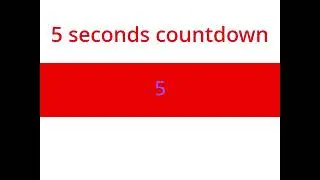 5 seconds countdown