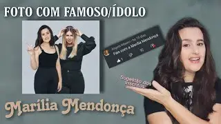 How to edit photo with celebrity in #picsart FOTO COM FAMOSO/IDOLO Marília Mendonça Tutorial
