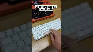 Talking about space-bar thocc