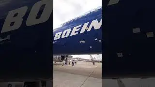 Side by side with the largest twin engine aircraft