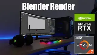 Blender AMD Ryzen 7 5800X & rtx 3060 12GB Render Time Lapse