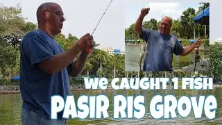 Fishing at Pasir Ris Park Town in Singapore | Filipina- American