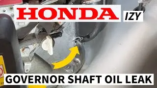 Honda Izy Oil Leak - Governor Shaft Oil Seal Install