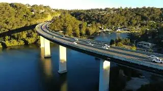 Сидней, Австралия, мост над рекой Воронора. Woronora river bridge, Sydney, Australia