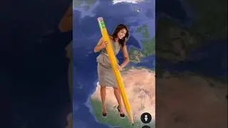 Huge Pencil on Google Earth 