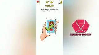 Brain Blow Level 210 help the girl take a selfie