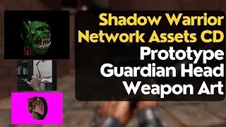 Shadow Warrior 1997 network assets CD - Prototype Guardian Head weapon art