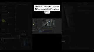 Time stop impact shake effect tutorial for Premiere Pro! Part 2 #photography #tutorial #tip