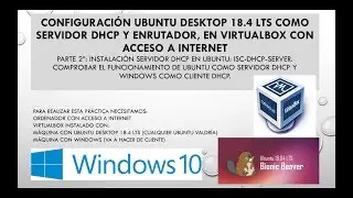 DHCP Server ISC DHCP SERVER in Ubuntu 18.04