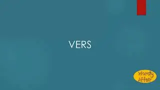 Vers Meaning