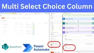 Multiple Select Choice Column SharePoint In Power Automate
