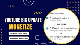 Big YouTube update|YouTube monetization new update reality and facts 2023
