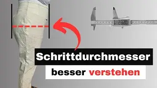 Schrittdurchmesser der Grundschnitt Hose anpassen