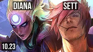 DIANA vs SETT (TOP) | 16/1/6, Legendary, 300+ games | NA Grandmaster | v10.23
