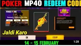 Valentine's Day Special Redeem Code | Free Fire New Redeem Code Today | Redeem Code Free Fire Today
