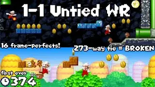 Breaking A 273 Way Speedrun Tie In New Super Mario Bros. 1-1