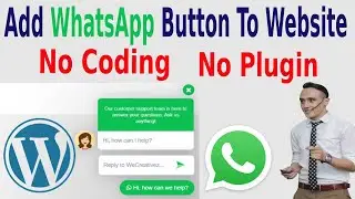 Add WhatsApp Chat to WordPress Website, WhatsApp Button [2022]