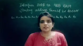 memory interfacing example | interface the 8085 with ram | microprocessor 8085