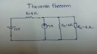 The Thevenin theorem in telugu