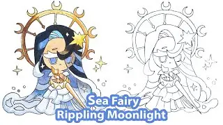 How to draw Sea Fairy Rippling Moonlight | Cookie Run Kingdom
