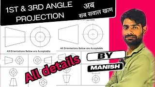 engineering drawing 1st angle and 3rd angle projection all details by 