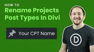 How To Rename The Divi Projects Custom Post Type