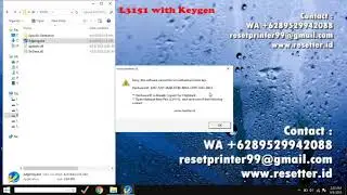 Software reset Epson L3151 with keygen
