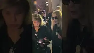 نادية الجندي تخفي وجهها عن الكاميرات في عزاء مصطفى فهمي