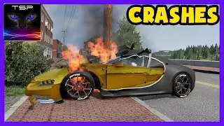 Bugatti Chiron CRASHES and ACCIDENTS - BeamNG .drive