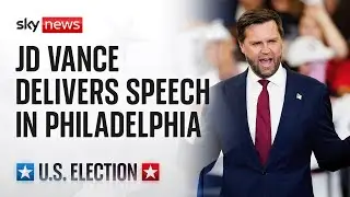 Republican Vice Presidential nominee JD Vance delivers speech in Philadelphia