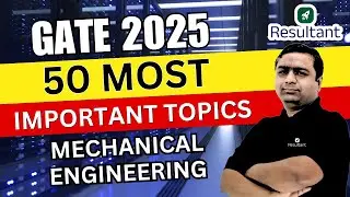 GATE 2025: 50 Most Important Topics for Mechanical Engineering🔥| By Dheeraj Sir