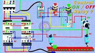 Control ON OFF with Reverse Forward Starter Diagram @AllGyanElectrical
