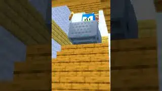 [Mine-imator SHORTS] Minecart FAIL! [Ft. Sonic] #shorts