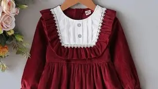baby girl velvet frok stitching ideas| velvet frocks 2021